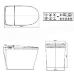 Bồn cầu điện tử American Standard WP-70DY (WP70DY) dòng e-Lite Tự Động - Ảnh 2