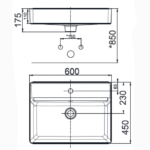 Chậu rửa mặt lavabo American Standard WP-F420 (WPF420) đặt bàn, dòng Acacia SupaSleek - Ảnh 2