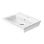 Chậu rửa mặt lavabo American Standard WP-F525.3H (WPF5253H) đặt bàn, 3 lỗ dòng Kastello